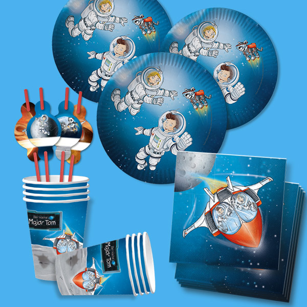 Weltraum Deko Set 12-teilig - Planeten & Astronauten Hängedekoration