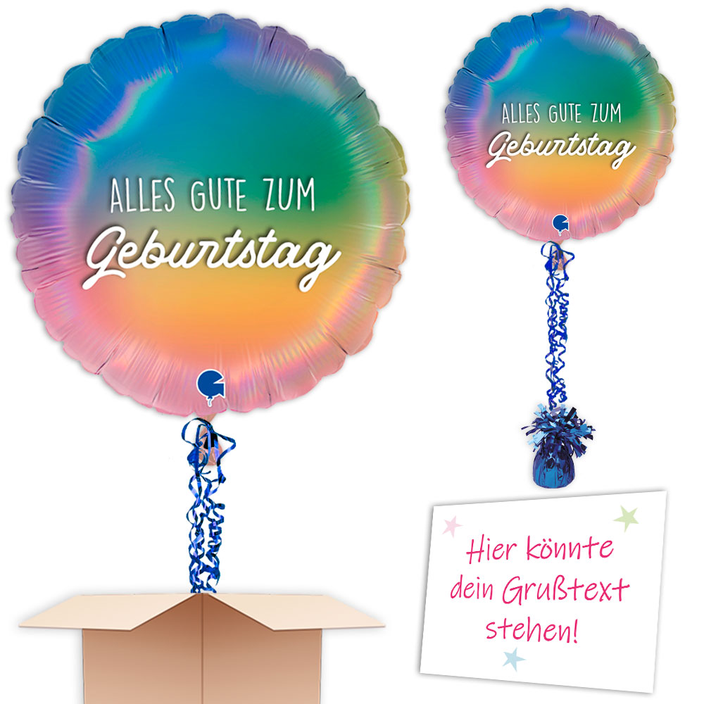 Heliumballon „Alles Gute zum Geburtstag versenden an Wunschadresse