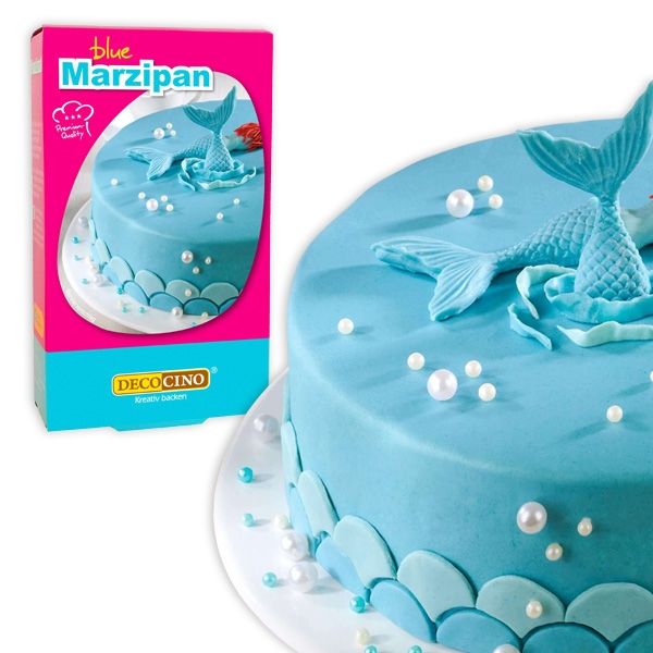 Decor Marzipan, hellblau, 200g, zum Modellieren und Überziehen