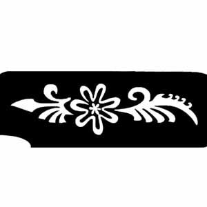 Blumenranke als Tattooschablone, besonders hübsche Tattoovorlage, 11cm