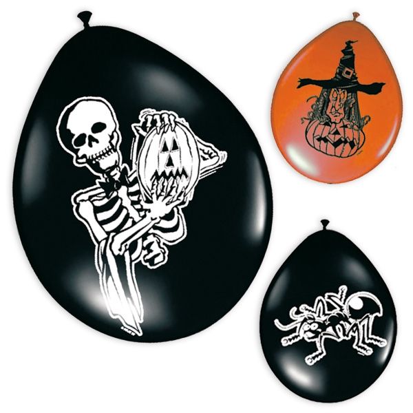 Latexballons Halloween 8er Pack, 30 cm