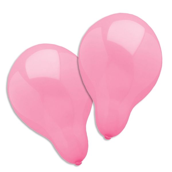 Luftballons in Rosa, 10 Stück, 25cm