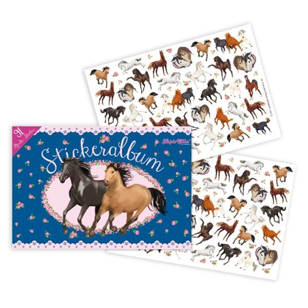 Pferde Stickeralbum+Sticker 21cm,- Kleingeschenk Kindergeburtstag
