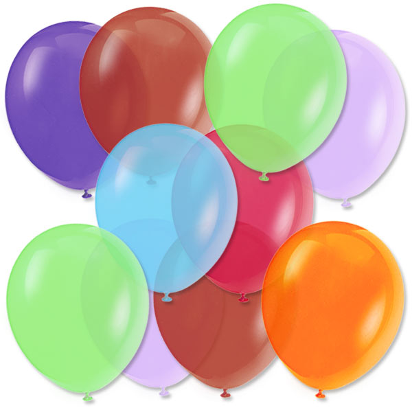 Latexballons Bunte Mischung, 50er, 27,5cm