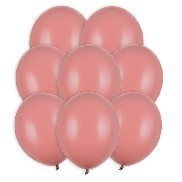 Luftballons in Rose pastell, besonders stabil, 10er Pack, Ø 30cm