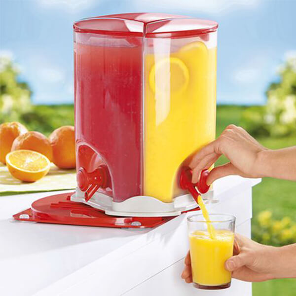 Getränkespender mit 3 Fächern und Zapfhähnen, ca. 3l Getränkespender mit 3 Fächern und Zapfhähnen, ca. 3l