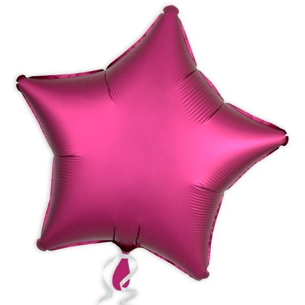 Folienballon Stern, Satin Luxe Pink, 45 cm