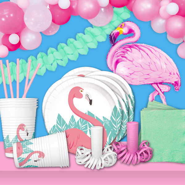 Partyset XL, Flamingo, 122-teilig