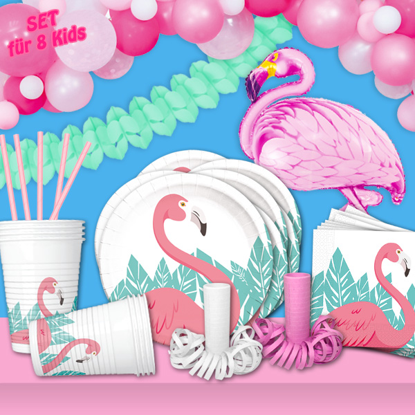 Partyset XL, Flamingo, 122-teilig