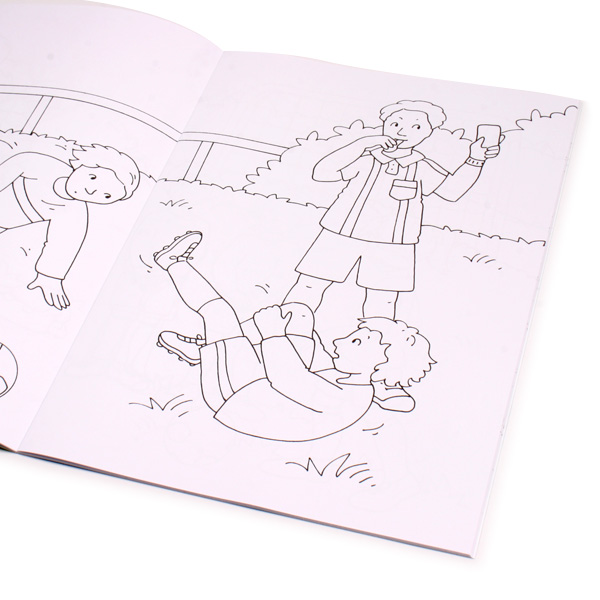 Fußball Malbücher im 6er Set, 32 Seiten, 27,9cm x 20 cm