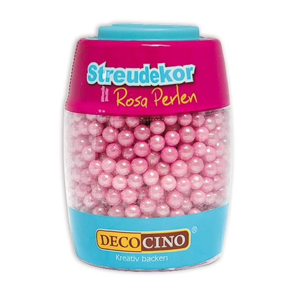 Streudekor Zuckerperlen, Rosa, 65g