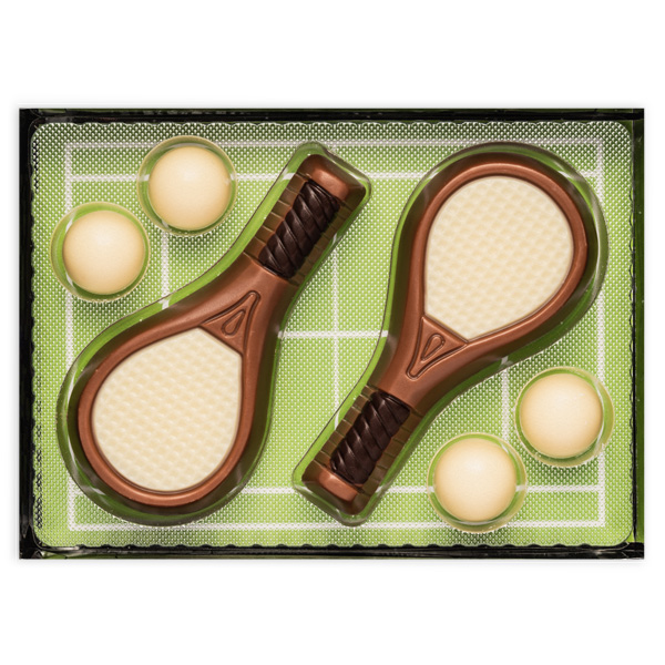 Schoko-Geschenkset "Tennis", 6-teilig, 65g