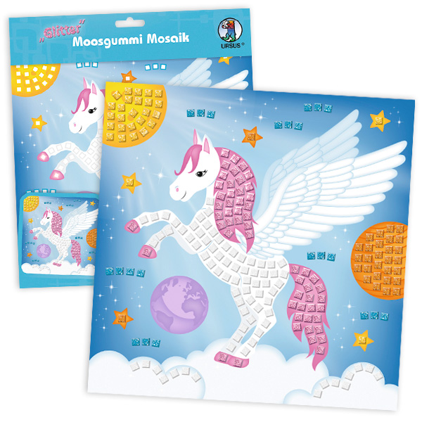 Moosgummi-Mosaik, Pegasus, 25cm