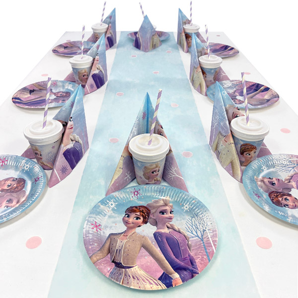 Frozen 2 Wind Spirit Tischdeko Set bis 16 Gäste, 90-teilig