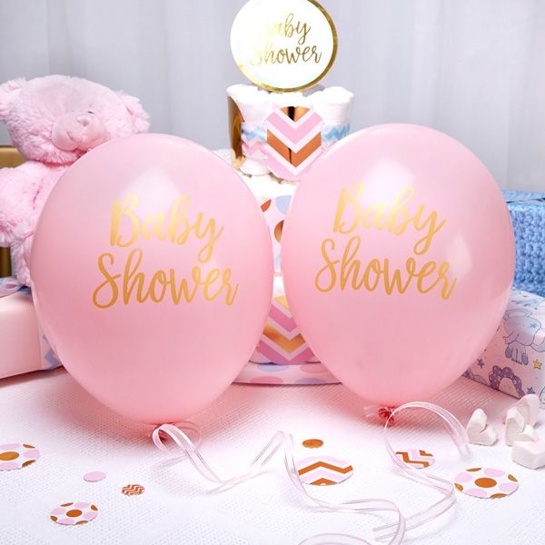 Latexballons - Baby Shower, rosa, im 8er Pack