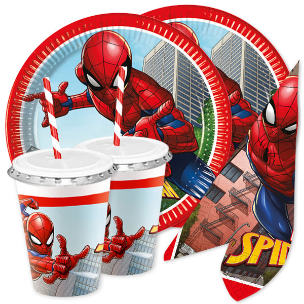 Spiderman Crime Fighters - Basic Set, 54-teilig für bis zu 8 Kids