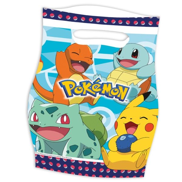 Mitgebseltütchen "Pokemon", 8er, 23cm x 16,5cm