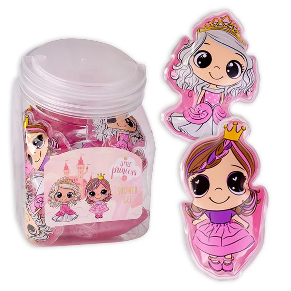 Prinzessinnen Mini-Duschgel im Großpack, 24 Stück