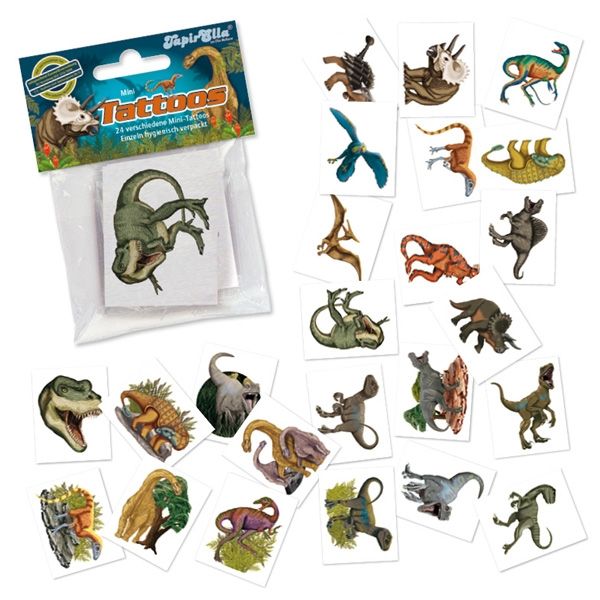 Mini-Tatto-Set Dinosaurier, 24 Stück