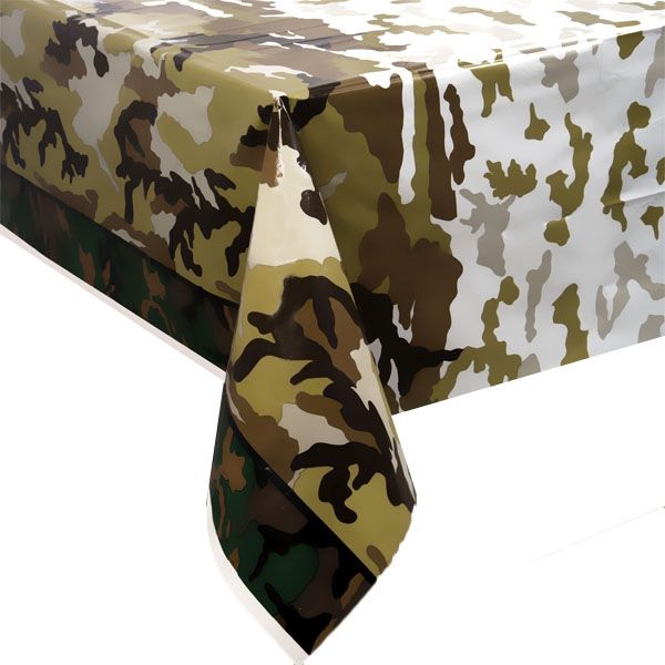 Tischdecke Camouflage,Folie,1,37×2,13m