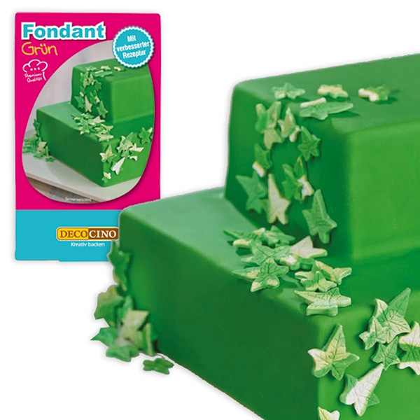 Rollfondant grün 250 g Zuckermasse für Ummantelung von Torten/Kuchen