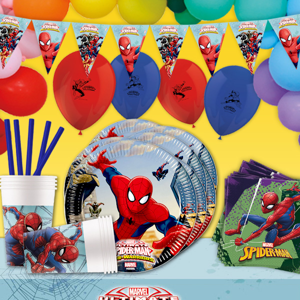 Partyset, Spiderman XL, 140-teilig