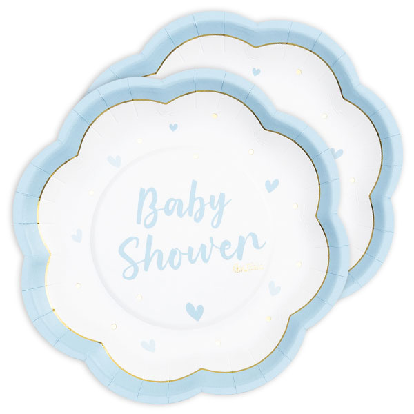 Baby Shower Deko-Set Junge bis 8 Gäste, Tischdeko