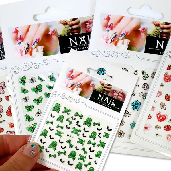 Nagelsticker, 1 Bogen, 6,5cm x 10,5cm