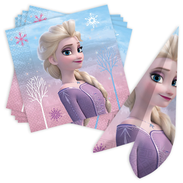 Frozen 2 Wind Spirit Servietten im 20er Pack, Ø 33cm x 33cm