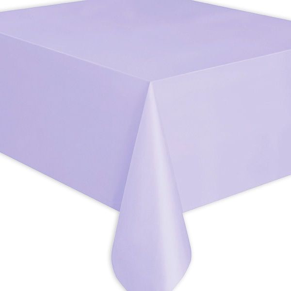Tischdecke lavendel, einfarbige Folientischdecke in zartem Lila, 1 Stk.