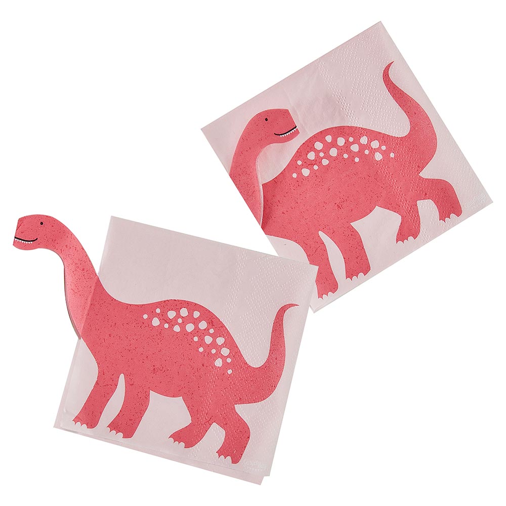 Dinosaurier Pop-Out-Papierservietten, 16 Stück, 24cm