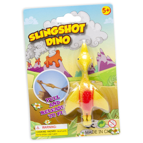 Dinosaurier-Schleuder, Gummi, ca. 11cm, 1 Stück