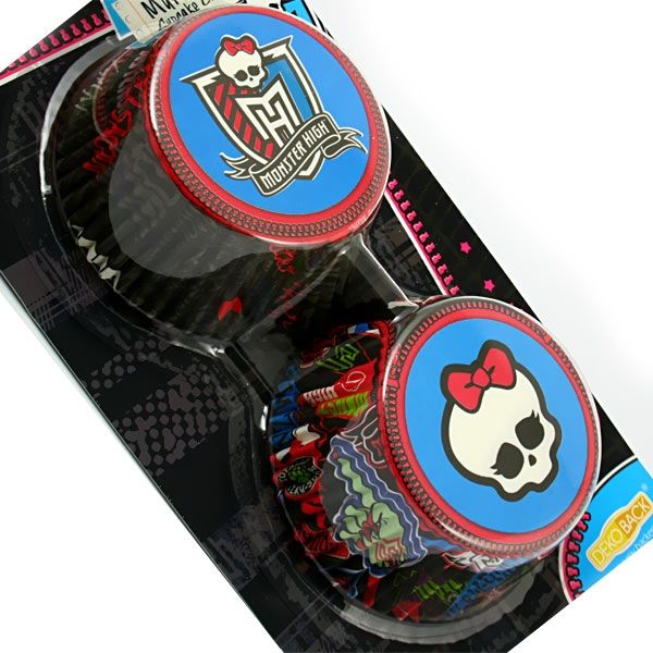 Muffinförmchen Monster High, 50 Stück in zwei Designs, für leckere Themenmuffins