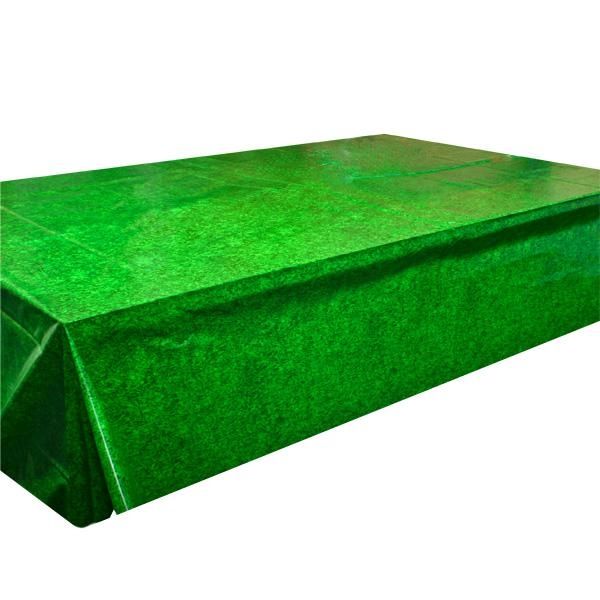 Tischdecke grasgrün, Folie, 2,6×1,4m für perfektes Picknick-Feeling