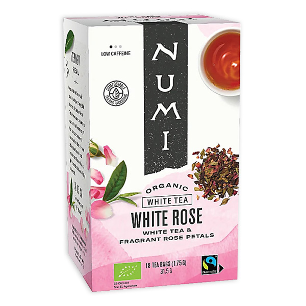 Numi Weißer Bio-Tee, White Rose, 18 Beutel