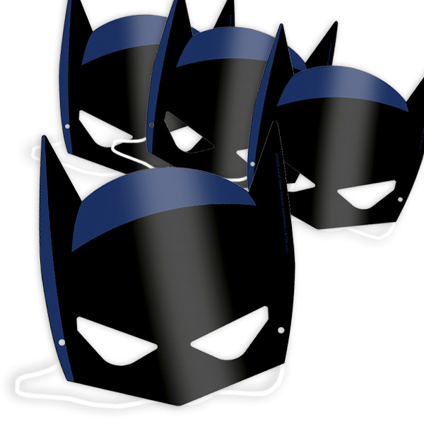 Batman Party-Masken, 8er Pack, 18cm x 16cm