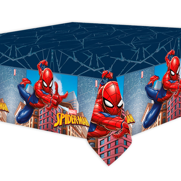 Spiderman Crime Fighters Tischdecke aus Kunststoff-Folie, 120cm x 180cm