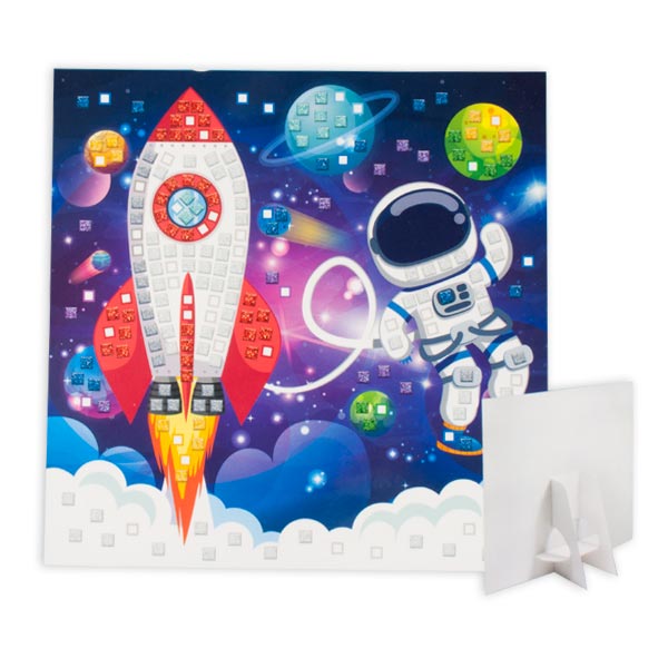 Moosgummi-Mosaik Bastelset "Astronaut", 25cm x 25cm