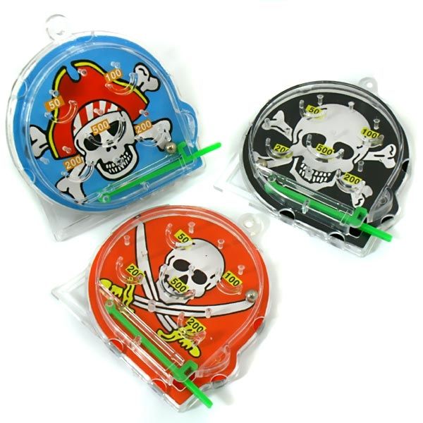 Piraten Pinballspiel Plastik, 6 cm, 1&nbsp;Kugelspiel als Piraten-Mitgebsel