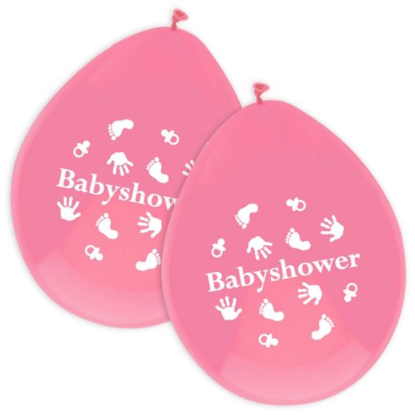 Baby Girl Ballons in Rosa für Baby Shower Party Mädchen, 6er Pack