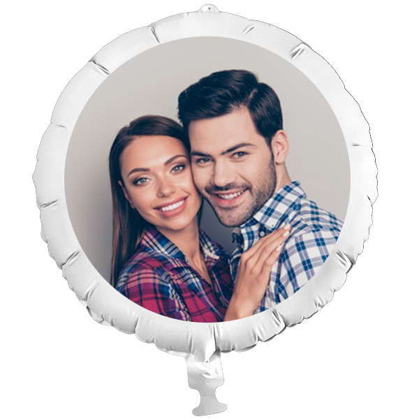 Personalisierter Ballongruß mit eigenem Foto, individuelles Ballongeschenk
