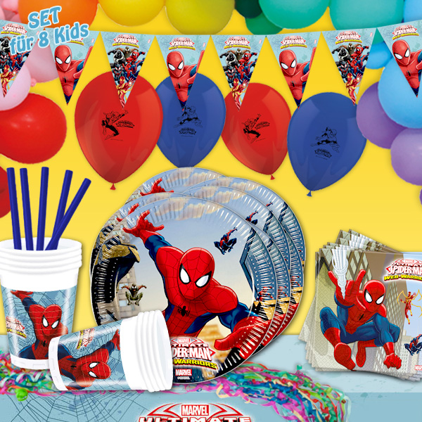 Partyset, Spiderman XL, 140-teilig