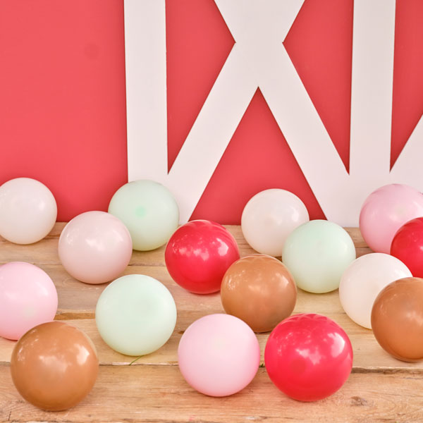 Mini-Latexballons in verschiedenen Farben, 40 Stück, Ø 12cm