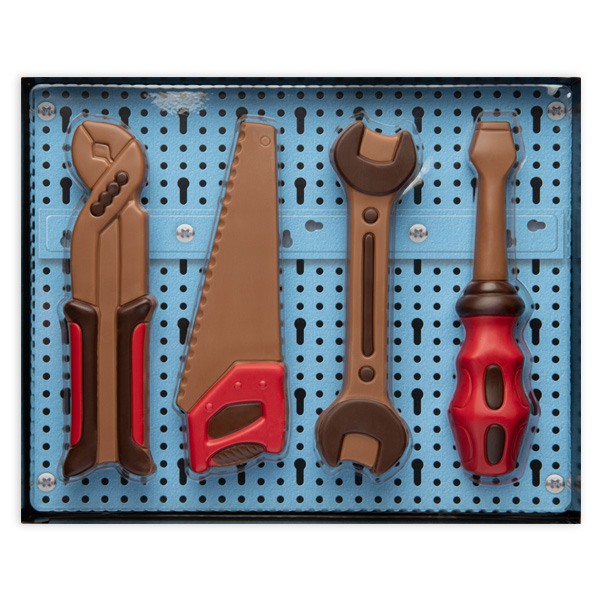 Schoko-Geschenkset "Werkzeug", 4-teilig, 150g