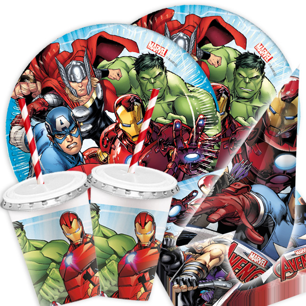 Basicset "Avengers" für 8 Kids, 54-tlg.