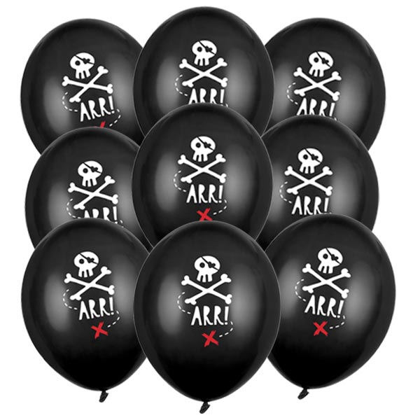 Piraten Luftballons im 50er Pack, Ø 30cm