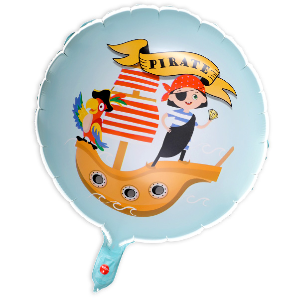 Piraten Folienballon, heliumgeeignet, Ø 35cm