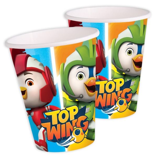 Pappbecher Top Wing, 8er Pack, 250ml, nicht spülmaschinenfest