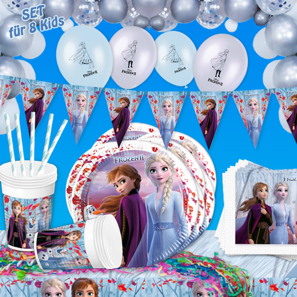 Frozen 2 - Mottopartyset XL, 128-teilig