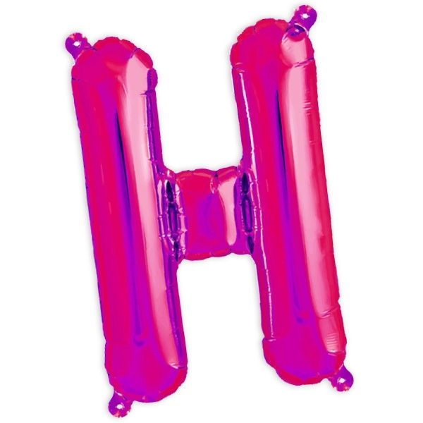 Folienballon Buchstabe H für den Namen des Jubilars, 41cm, 1 Stück